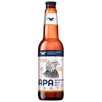 Пиво Gorkovskaya Brewery American Pale Ale нефильтрованное светлое 0,44 л Пиво Gorkovskaya Brewery American Pale Ale нефильтрованное светлое 0,44 л