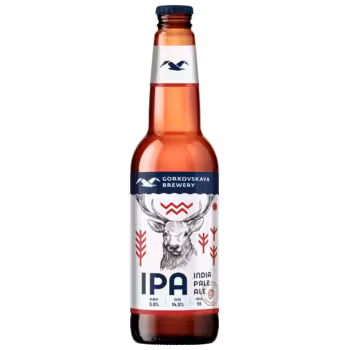 Пиво Gorkovskaya Brewery Indian Pale Ale нефильтрованное светлое 0,44 л Пиво Gorkovskaya Brewery Indian Pale Ale нефильтрованное светлое 0,44 л