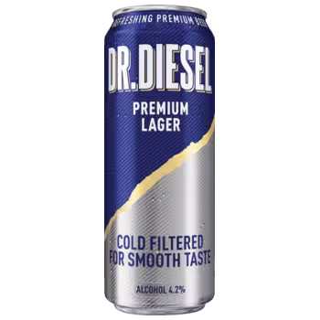 Пиво Dr.Diesel Premium Lager Light светлое 0,43 л ж/б Пиво Dr.Diesel Premium Lager Light светлое 0,43 л ж/б