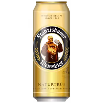 Пиво Franziskaner Hefe-Weisse светлое 0,45 л ж/б Пиво Franziskaner Hefe-Weisse светлое 0,45 л ж/б