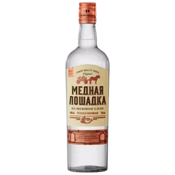 Водка Медная Лошадка Особая на Подовом Хлебе 0,7 л Водка Медная Лошадка Особая на Подовом Хлебе 0,7 л