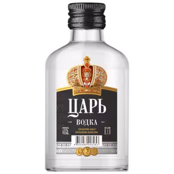 Водка Царь фляжка 0,1 л Водка Царь фляжка 0,1 л