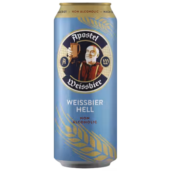 Пиво Apostel Weissbier безалкогольное светлое 0,5 л ж/б Пиво Apostel Weissbier безалкогольное светлое 0,5 л ж/б