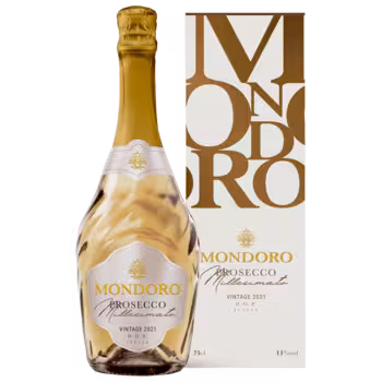 Вино игристое Mondoro Prosecco Millesimato белое сухое 0,75 л в подарочной упаковке Вино игристое Mondoro Prosecco Millesimato белое сухое 0,75 л в подарочной упаковке