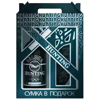 Ликер Hunting Herbal Bitter 0,7 л в подарочной упаковке + поясная сумка Ликер Hunting Herbal Bitter 0,7 л в подарочной упаковке + поясная сумка