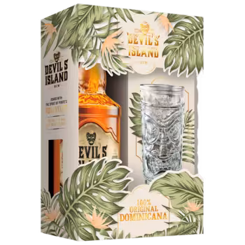 Ром Devil's Island Gold Anejo 0,7 л в подарочной упаковке + бокал Ром Devil's Island Gold Anejo 0,7 л в подарочной упаковке + бокал
