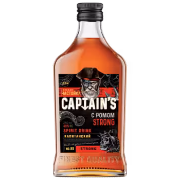 Настойка Captain's Rum Strong 0,25 л Настойка Captain's Rum Strong 0,25 л