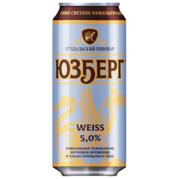 Пиво Юзберг Weiss светлое 0,45 л ж/б Пиво Юзберг Weiss светлое 0,45 л ж/б