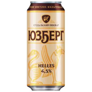 Пиво Юзберг Helles светлое 0,45 л ж/б Пиво Юзберг Helles светлое 0,45 л ж/б