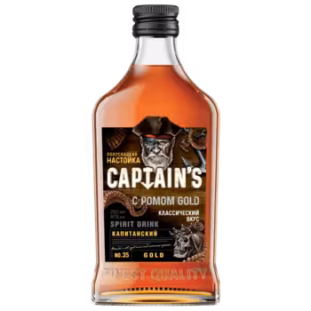 Настойка Captain's Rum Gold 0,25 л Настойка Captain's Rum Gold 0,25 л