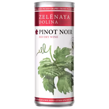 Вино Zelenaya Dolina Pinot Noir красное сухое 0,25 л ж/б Вино Zelenaya Dolina Pinot Noir красное сухое 0,25 л ж/б