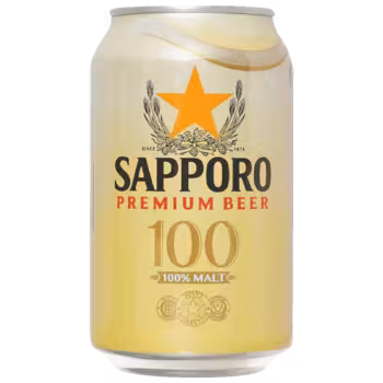 Пиво Sapporo Premium 100% Malt светлое 0,33 л ж/б Пиво Sapporo Premium 100% Malt светлое 0,33 л ж/б