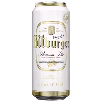 Пиво Bitburger Premium Pils светлое 0,5 л ж/б Пиво Bitburger Premium Pils светлое 0,5 л ж/б