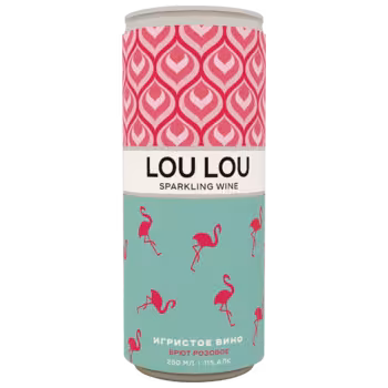 Вино игристое Lou Lou розовое брют 0,25 л Вино игристое Lou Lou розовое брют 0,25 л