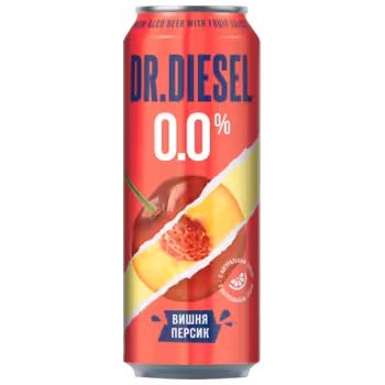 Напиток пивной Dr.Diesel Вишня и Персик 0.0 0,43 л ж/б Напиток пивной Dr.Diesel Вишня и Персик 0.0 0,43 л ж/б