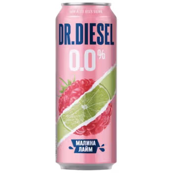 Напиток пивной Dr.Diesel Малина и Лайм 0.0 0,43 л ж/б Напиток пивной Dr.Diesel Малина и Лайм 0.0 0,43 л ж/б