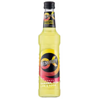 Коктейль Nemiroff Banana, Rum, Lime & Soda 0,33 л Коктейль Nemiroff Banana, Rum, Lime & Soda 0,33 л