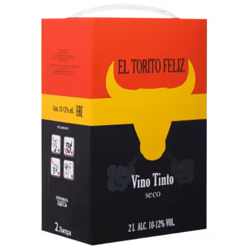Вино El Torito Feliz красное сухое 2 л bag-in-box Вино El Torito Feliz красное сухое 2 л bag-in-box