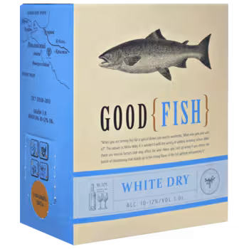 Вино Good Fish белое сухое 3 л bag-in-box Вино Good Fish белое сухое 3 л bag-in-box