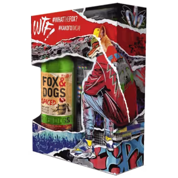 Напиток спиртной Fox & Dogs Spiced 0,7 л в подарочной упаковке + бокал Напиток спиртной Fox & Dogs Spiced 0,7 л в подарочной упаковке + бокал
