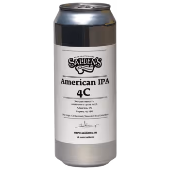 Пиво Salden's American IPA 4C светлое 0,45 л ж/б Пиво Salden's American IPA 4C светлое 0,45 л ж/б