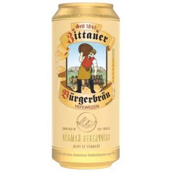 Пиво Zittauer Burgerbrau Hefeweizen светлое 0,5 л ж/б Пиво Zittauer Burgerbrau Hefeweizen светлое 0,5 л ж/б