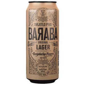 Пиво Baraba Original Lager светлое 0,5 л ж/б Пиво Baraba Original Lager светлое 0,5 л ж/б