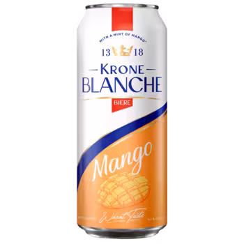 Пивной напиток Krone Blanche Biere Mango 0,45 л ж/б Пивной напиток Krone Blanche Biere Mango 0,45 л ж/б