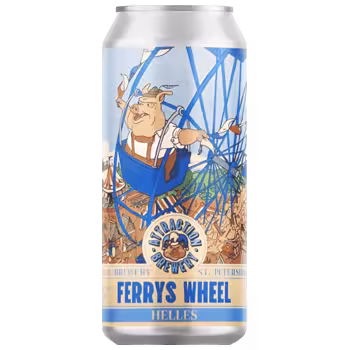 Пиво Attraction Brewery Ferrys Weel Жить Хорошо светлое 0,45 л ж/б Пиво Attraction Brewery Ferrys Weel Жить Хорошо светлое 0,45 л ж/б